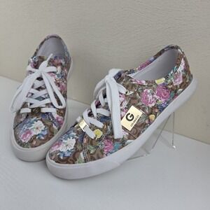 G by Guess GBG Los Angeles Backer Women's Size 8.5 Pink/White/Floral Shoes